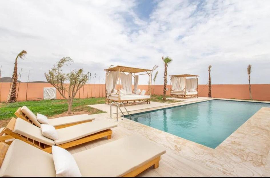 Alaia Avec Vue Panoramique Et Piscine Sans Vis A Vis - Marrakech Villa